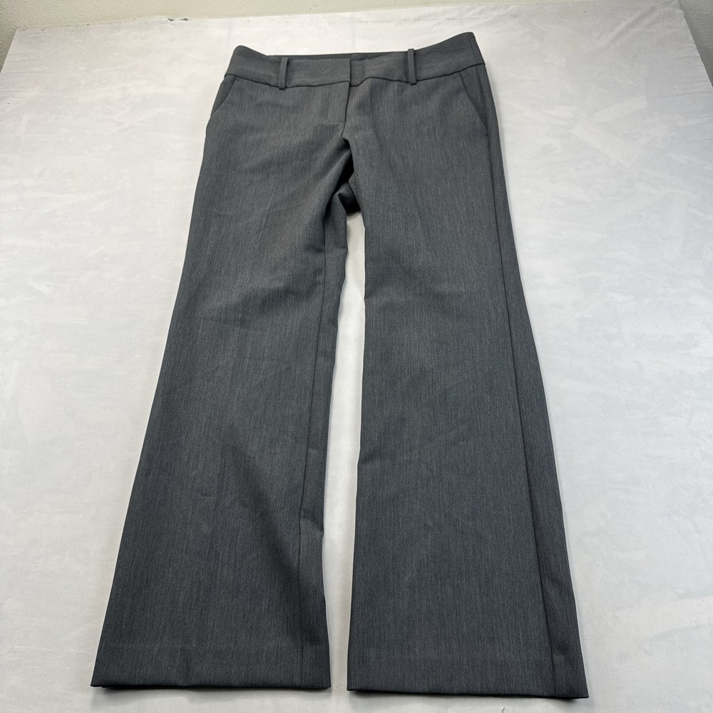 Ann Taylor Petite Women's 10P Gray Career Dress Pants Straight Leg Trousers